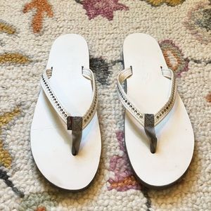 Rainbow Crystal Studded Sandals